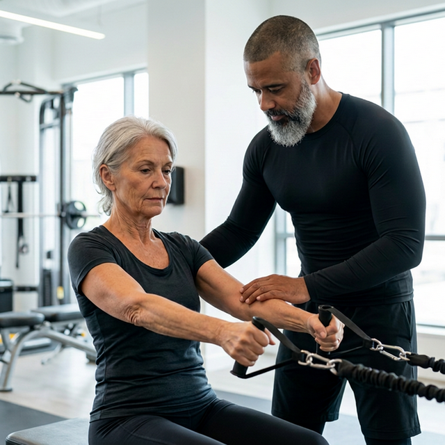 Dr. Jansen treinando gestante